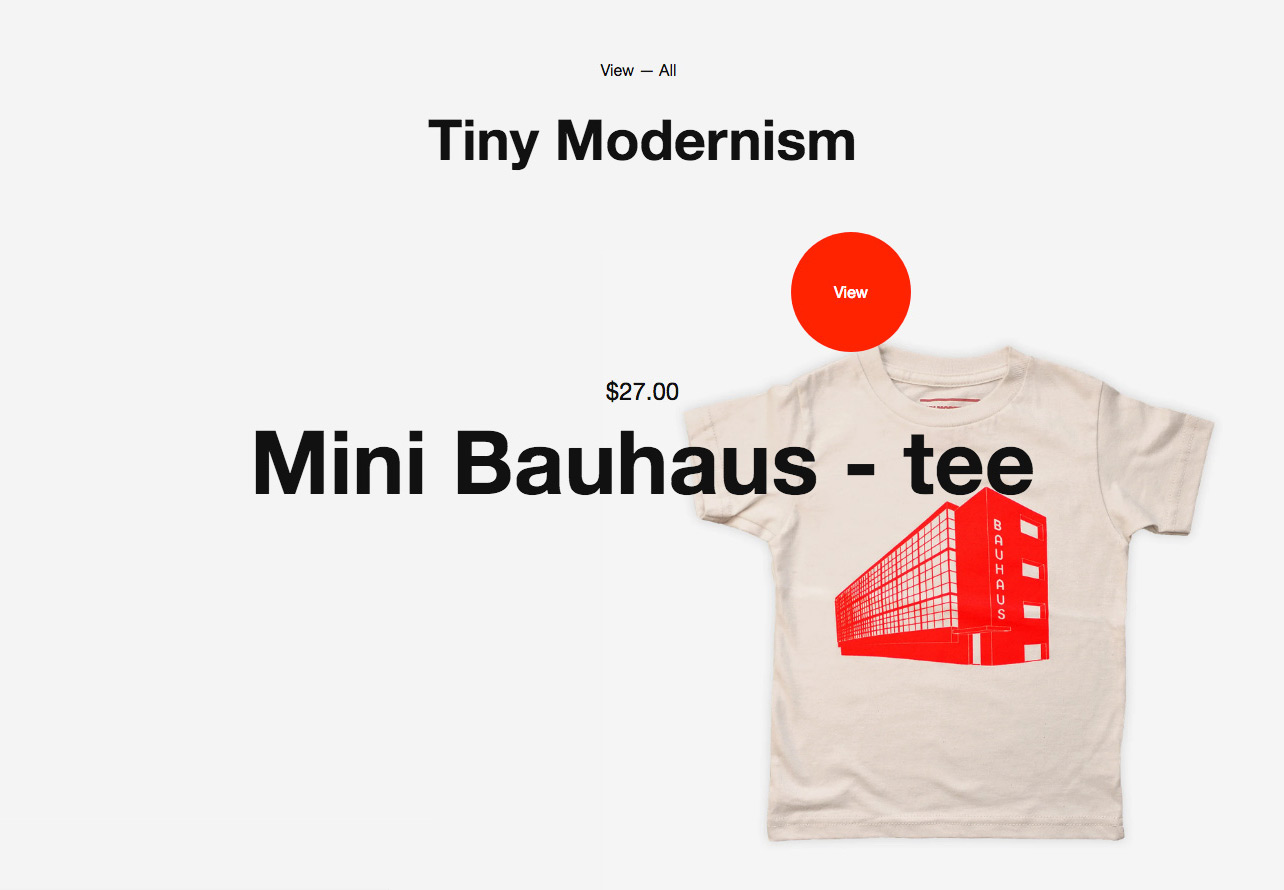 Screenshot of Tiny Modernism